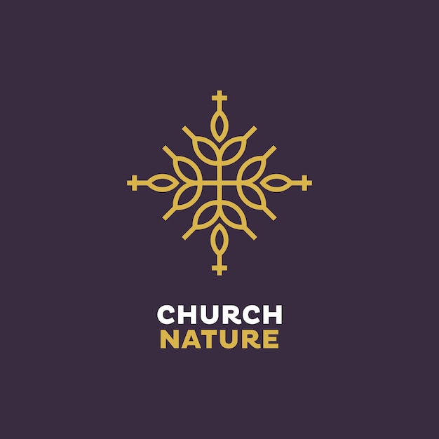 Vector kerk natuur