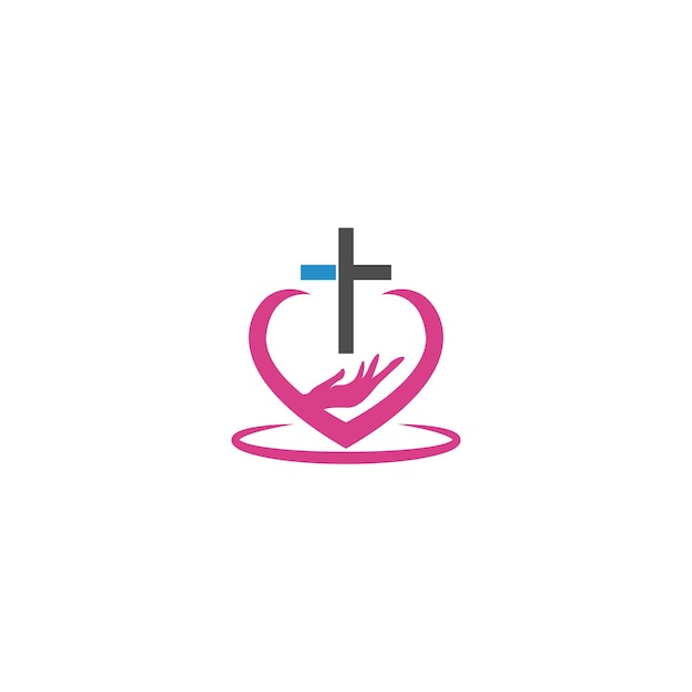 Kerk pictogram logo ontwerp
