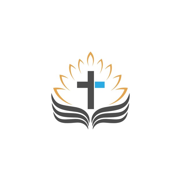 Kerk pictogram logo ontwerp