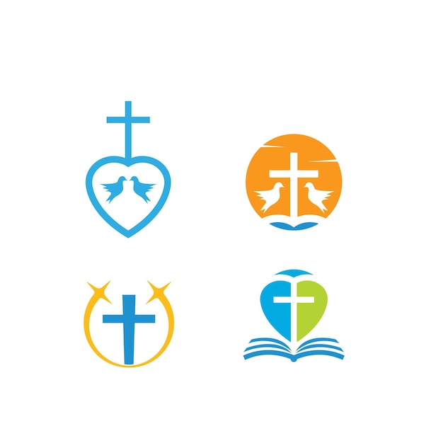 Kerk pictogram vector illustratie ontwerp