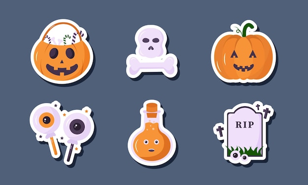 Kerkhof Ghost Halloween-stickerset