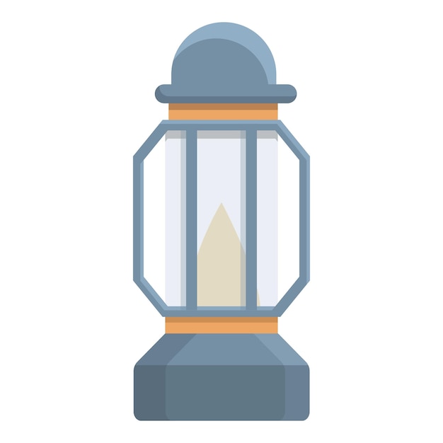 Vettore icona della lampada cherosene cartoon di icona vettoriale della lampada cherosene per il web design isolato su sfondo bianco