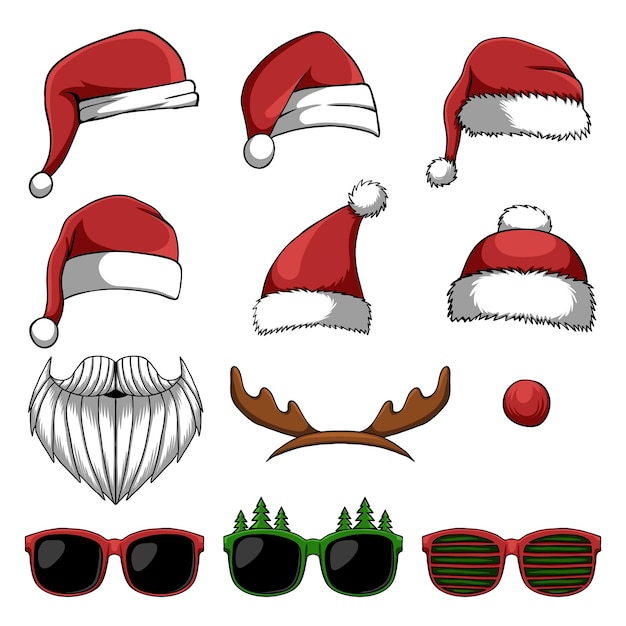 Kerst accessoires vector illustratie