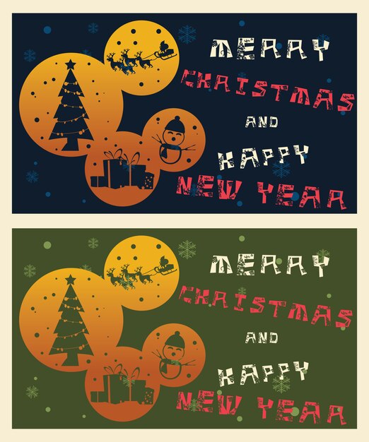 Kerst achtergronden vector illustratie