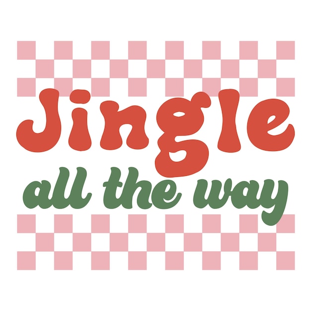 Kerst bakploeg SVG ontwerp Jingle helemaal kerst SVG ontwerp