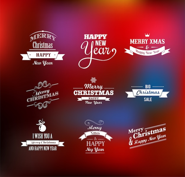 Kerst belettering set