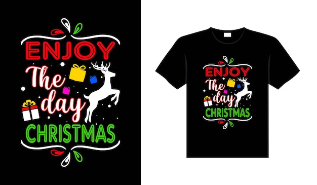 Vector kerst belettering typografie kleding vintages kerst tshirt ontwerp kerst merchandise ontwerp