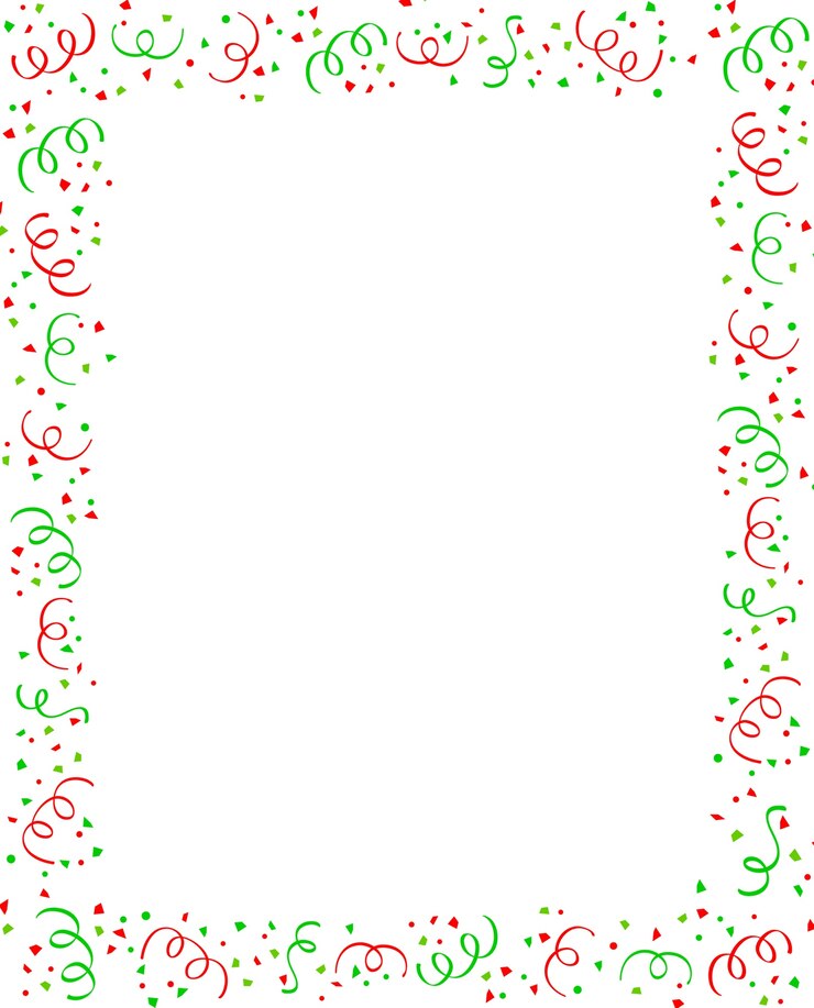 Vector kerst confetti frame