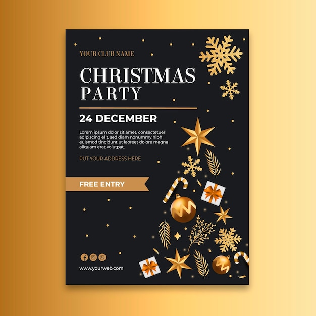 Kerst flyer a5 verticaal