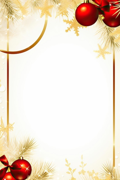 Vector kerst frame achtergrond groene grens goud patroon rode achtergrond winter thema noel