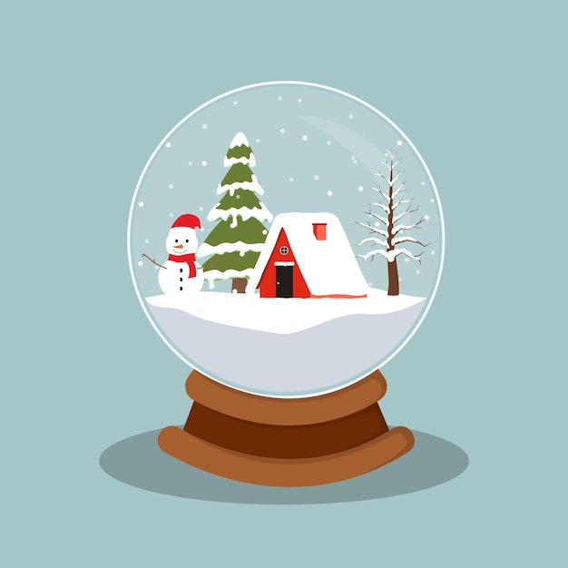 Kerst glazen bal vakantie ornamenten Sneeuwbol voor winter en Kerstmis