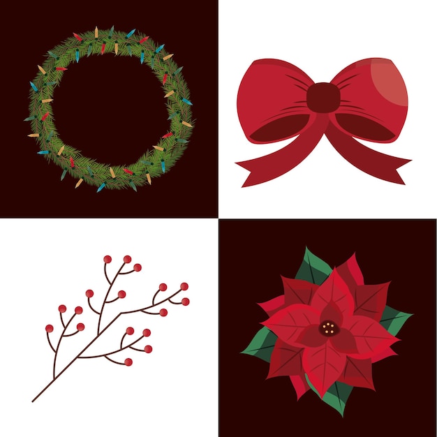 Kerst icon set