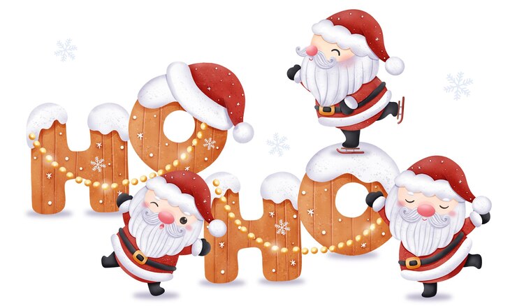 Vector kerst illustratie leuke kerstman