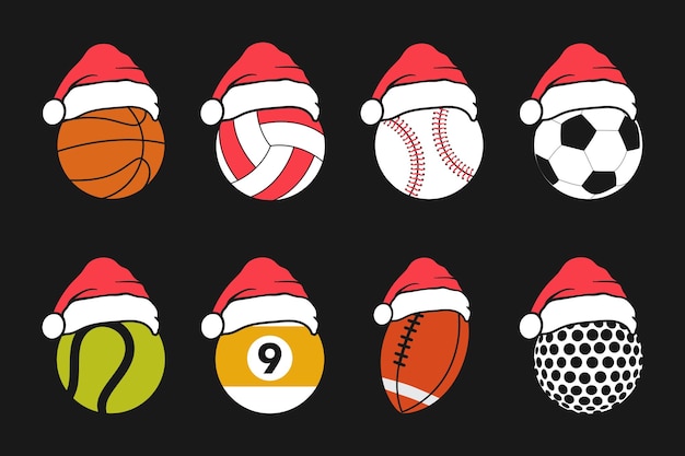 Kerst Kerstmuts Sportballen