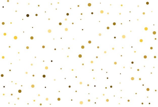 Kerst klassieke polka dot confetti gouden ronde confetti