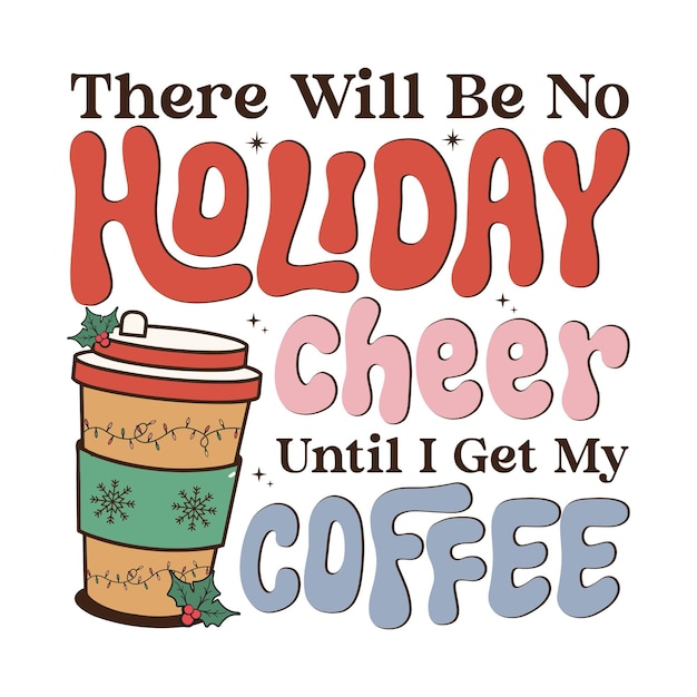 Kerst koffie citaten sublimatie ontwerpen