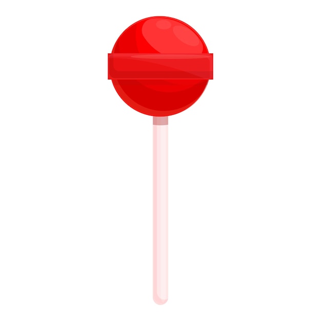 Kerst lolly pictogram Cartoon van kerst lollipop vector pictogram voor webdesign geïsoleerd op een witte achtergrond