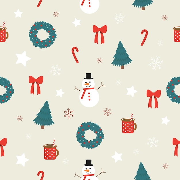 Kerst patroon Kerst achtergrond Vector graphic