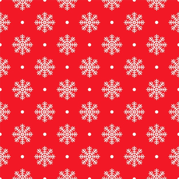 Kerst patroon Naadloze Xmas achtergrond Nieuwjaar inpakpapier Vakantie geometrische textuur met sneeuwvlokken
