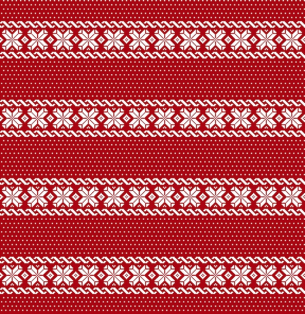 Kerst patroon pixel vectorillustratie