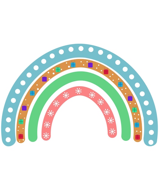 Kerst regenboog