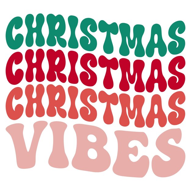 kerst retro svg ontwerp en digitale download