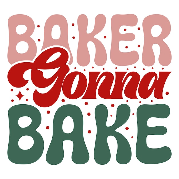 kerst retro svg ontwerpbestand