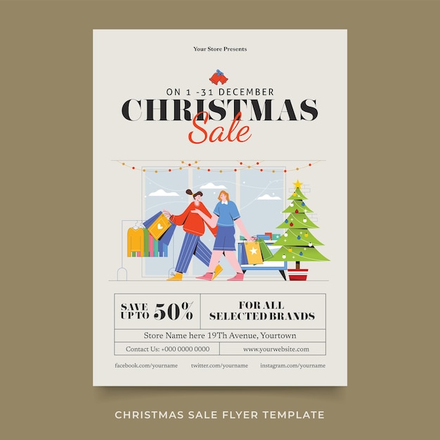 Kerst sale flyer