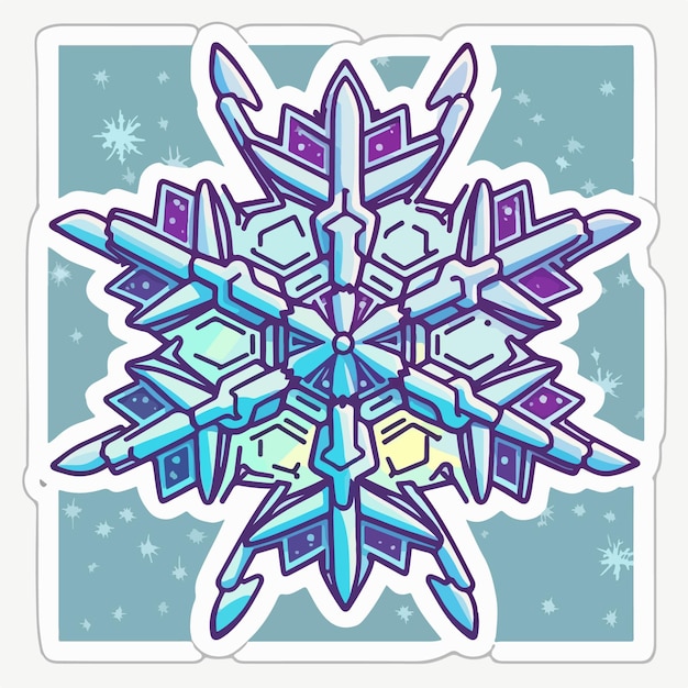 Kerst sneeuwvlok sticker xmas schattige sneeuwvlok stickers Newyear collectie