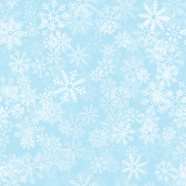 Vector kerst sneeuwvlokken naadloze patroon