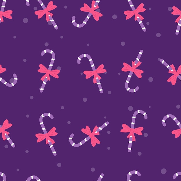 Kerst snoep lolly naadloze patroon nieuwjaar patroon voorraad vectorillustratie op een dark