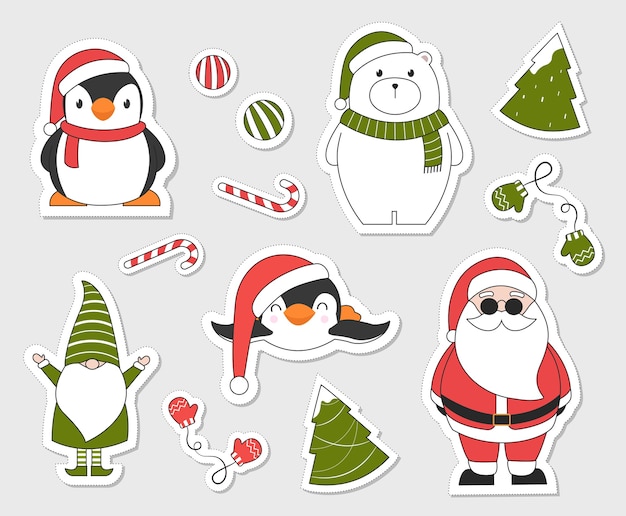 Kerst stickers.