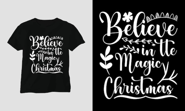 Kerst Svg T-shirt Design.Vector bestand, volledig bewerkbaar. festivals, kerstmis