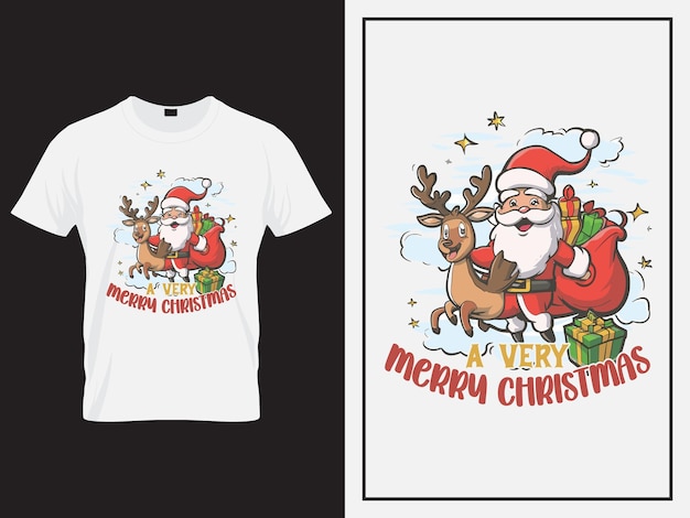 Kerst t-shirt design vector Vrolijke kerst citaten