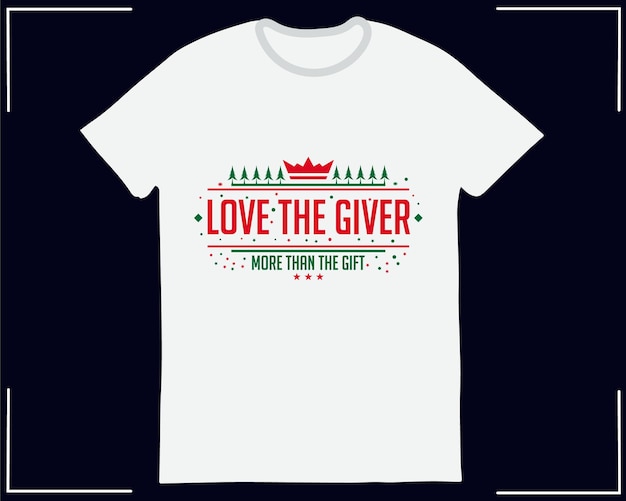 Kerst t-shirt ontwerp premium vector