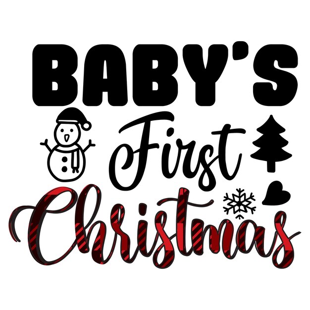 Kerst T-shirt Ontwerp sjabloon