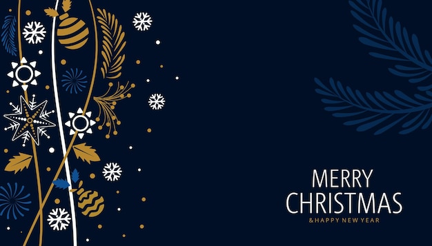 Kerst vector banner achtergrond