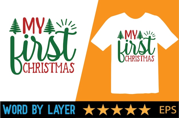 Kerst vector t-shirt ontwerp