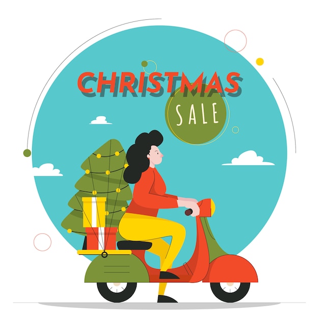 Kerst verkoop illustratie