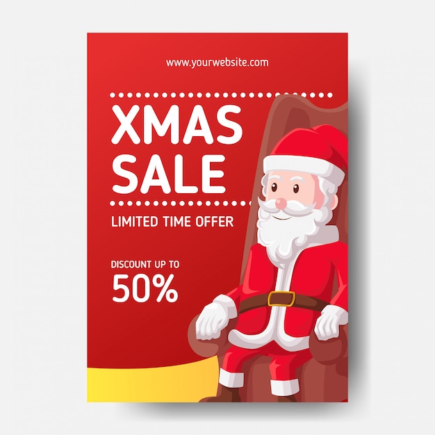 Kerst verkoop poster