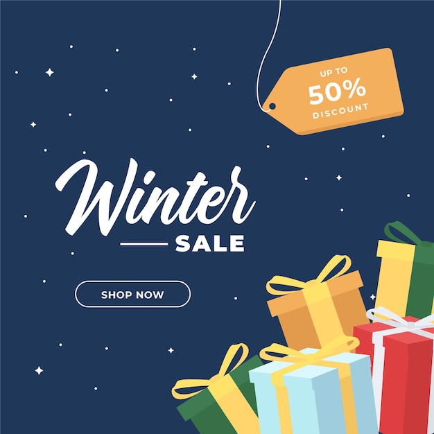 Kerst verkoop. Winter promotionele etiketten, kaarten die reclame maken voor speciale aanbiedingen, seizoensverkoop en perfecte aanbiedingen voor het verzamelen van vectorkaarten. Kerstpromotie kortingsposter, beste prijs verkoop illustratie