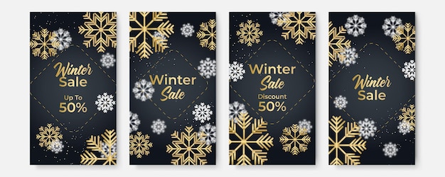 Kerst verkoop. winter promotionele etiketten kaarten reclame speciale aanbiedingen seizoensuitverkoop. kerstpromotie kortingsposter. winteruitverkoop, promotionele inhoud op sociale media. vector illustratie