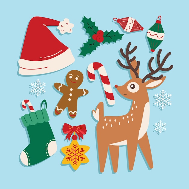 Kerstassets voor het ontwerp