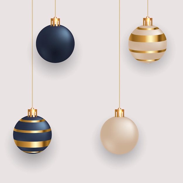 Vector kerstbal met tweekleurige stijl