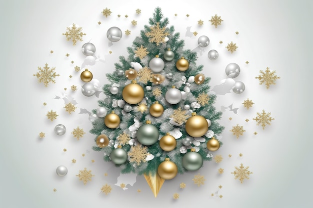 Kerstballen op abstracte lichte achtergrond vectorillustratie eps10