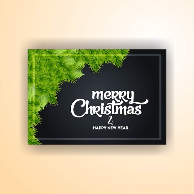 Kerstbanner met elegante decoratie