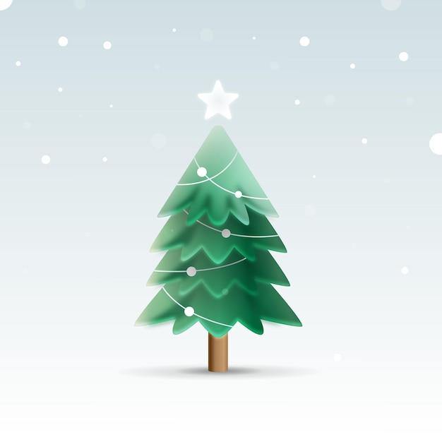 Kerstboom illustratie