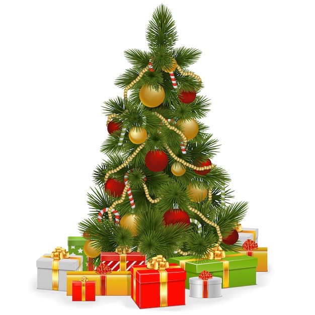 Kerstboom met geschenken