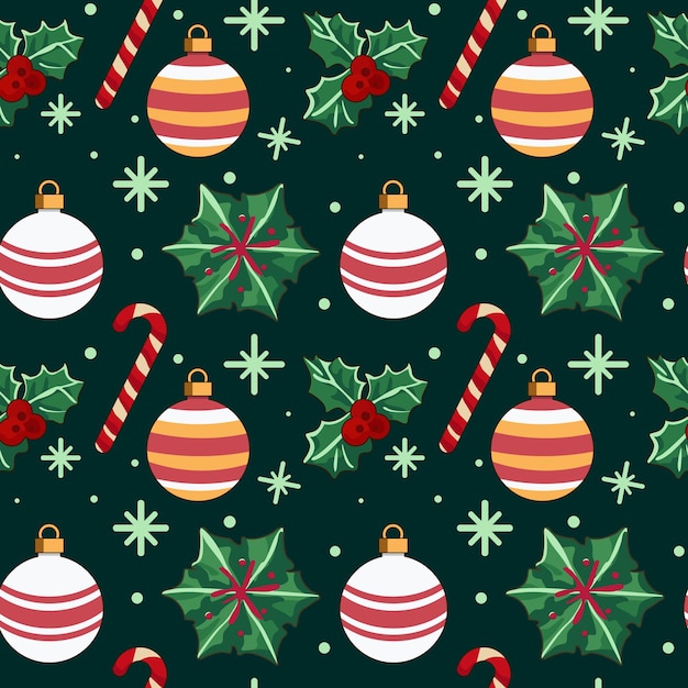 Kerstboom ornamenten patroon