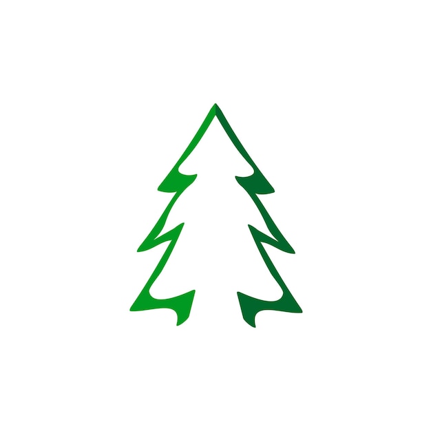 Kerstboom pictogram Premium Vector